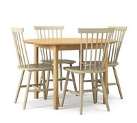 Department Wood Dining Table Set Oak/Greige