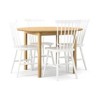 Department Wood Dining Table Set Oak/ White
