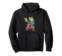 Departure Delayed Due to Lack of Common Sense Funny Frog Pullover Hoodie
