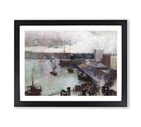 Departure Of The Orient By Charles Conder Classic Painting Framed Print | A4 Black Framed Wall Art | Ready to Hang | Classic Historical Picture | Living Room Bedroom Lounge Office