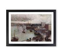 Departure of The Orient by Charles Conder Framed Print | A2 Black Framed Wall Art | Ready to Hang | Modern Nature Picture | Living Room Bedroom Lounge Office