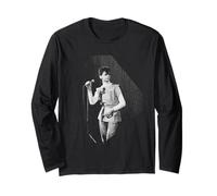Depeche Mode David Gahan Live 1981 by Virginia Turbett Long Sleeve T-Shirt