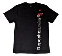 Depeche Mode Men's Violator Side Rose Cotton T-Shirt in Black | Size: 2XL Depeche Mode Black 2XL
