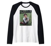 Depeche Mode Singer Dave Gahan by Virginia Turbett Raglan Baseball Tee