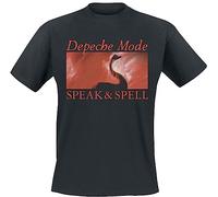 Depeche Mode Speak & Spell Men's T-Shirt, Black, M, 100% Cotton, Band Merch, Bands, Sustainability, black, M