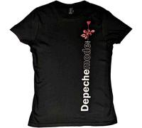 Depeche Mode T-Shirt Violator Side Rose - Official Rock Off Trade - Womens Skinny Fit Black