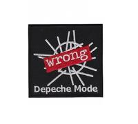 Depeche Mode Wrong Synth Rock Bzw Syn Patch Badge Embroidered Iron on Applique Patch Accessory