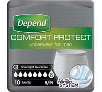 Depend Comfort-Protect Incontinence Underwear For Men Size S/M 10