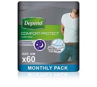 Depend Comfort Protect Incontinence Pants for Men, Small/Medium - 60 Pants