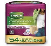 Depend Comfort Protect Incontinence Pants for Women, Large - 54 Pants