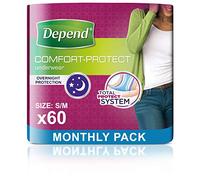 HUGGIES Depend Comfort Protect Incontinence Pants for Women, Small/Medium - 60 Pants
