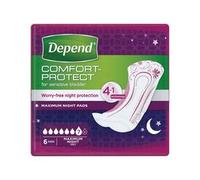 Depend Maximum Overnight Incontinence Pads, 6-Count