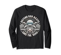 Depend Our Reefs Save The Seas Ocean Conservation Long Sleeve T-Shirt