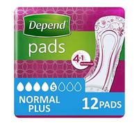 Depend Pads for Urine Loss, Absorbents, Beige - Pack of 1 Normal Plus Única Beige