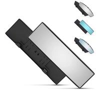 Dependable Direct Universal 12 Inch Interior Clip On Panoramic Rearview Mirror - Clear Tint - Wide Angle - For use in Car, SUV, Truck