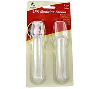 Dependable Industries 2 TSP (10ml) Calibrated Medicine Spoon Set 2 Pack BPA Free Easy to Read Calibrations Children Adults Seniors