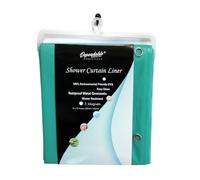 Dependable Industries inc. Essentials Premium 6 Guage PEVA Shower Curtain Liner - PVC Free Magnetized Bottom Odorless with Rustproof Grommets (Turquoise)