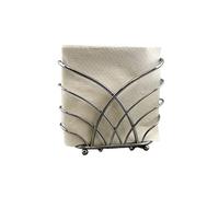 Dependable Industries Napkin Holder Dining Room Kitchen Table Cocktail Napkin Holder Beverage Size Café Napkins Crisscross Self Standing Metal Silver Chrome Finish for Home Restaurant Catering