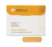 Dependaplast Advanced Fabric Plasters 7.5cm x 2.5cm - Hi Tech Lightweight, Water-Repellent, Flexible, Super-Sticky Adhesive - Box of 100