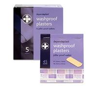 Dependaplast washproof pilfer proof plasters - Flexible PU Plastic Film, Secure Adhesive, Breathable, Waterproof - Box of x 45