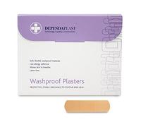 Dependaplast Washproof Plasters 6cm x 2cm - Flexible PU Plastic Film, Secure Adhesive, Breathable, Waterproof - Box of 100