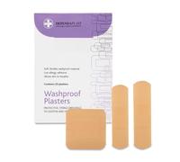 Dependaplast Washproof Plasters - Flexible PU Plastic Film, Secure Adhesive, Breathable, Waterproof - Assorted wallet of 20