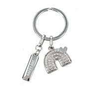 Depesche 0013720.10 Glamour Metal Keyring Lucky Charm with Rainbow Keyring and Loving Message to Give as a Gift