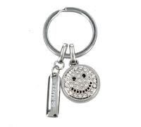 Depesche 0013720.19 Glamour Metal Keyring Lucky Charm with Smiley Face Key Ring and Loving Message to Give as a Gift