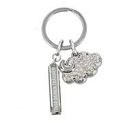 Depesche 0013720.20 Glamour Metal Key Ring Lucky Moon Cloud Key Ring Love Message Gift