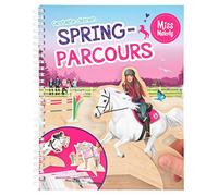 Depesche 10901 Miss Melody Colouring Book with Craft Pages, Design Your Jumping Course, Approx. 24.5 x 20 x 1.5 cm
