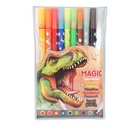 Dino World Magic Coloured Felt Pens Double Sided Pack of 10 from Depesche