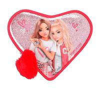 Depesche 12260 TOPModel One Love Filled Heart Red with Model Motif and Glitter,
