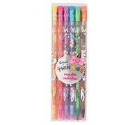 Depesche 12279 Ylvi Colour Twinnies Coloured Pencils Set of 6 with 2 Colours and Erasers