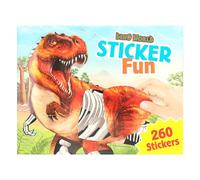 Depesche 12408 Dino World Sticker Fun Sticker Book with 24 Colourful Background Pages to Design Yourself Includes 250 Stickers