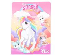 Depesche 12466 Ylvi Mini Sticker Fun Sticker Book with 12 Background Pages to Design Yourself Includes 7 Sheets of Stickers Multi-Coloured