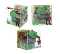 Depesche 12637 Dino World Projector Wrist Watch for Kids in Grey with T-Rex Pattern Digital Watch with Date and Battery Included