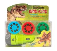 Depesche 12638 Dino World 24 Effects Handy Lamp with Dinosaur Images, Battery, Multicoloured