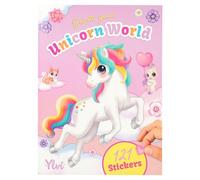 Depesche 12703 Ylvi Create Your Unicorn World Sticker Book with 20 Coloured Background Pages to Personalise and 6 Sticker Sheets