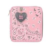 Depesche 12766 Miss Melody Bandana - Filled 2-Compartment Pencil Case with Bandana Pattern, Pink Pencil Case with Colouring Pencils, Ruler, Scissors and Much More
