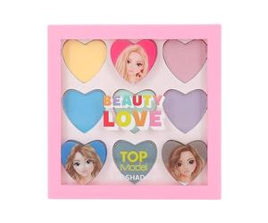 Depesche 12813 TOPModel Beauty and Me Eyeshadow Palette with 9 Cool Colours in Pink Box with Model Motif