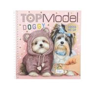 Depesche 12966 TOPModel Doggy Dress Me Up Sticker Book with 24 Pages Pre-Printed Dog Designs for Your Own Design, Includes 11 Sticker Sheets