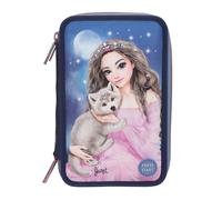 Depesche 13150 TOPModel LED Wolf - Filled 3-Compartment Pencil case in Dark Blue