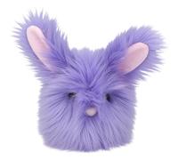 Depesche 13263 Snukis Cuddly Toy Rabbit in Purple with Long Ears, Approx. 18 cm Plush Toy with White Tail