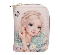 Depesche 13310 TOPModel Summer Feeling Wallet in Pink with Model Motif and Flower Pattern Purse with Velcro Fastener