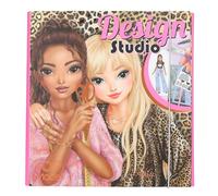 Depesche 13345 Create Your Own TopModel Colouring Book Design Studio, with 30 Pages for Drawing Patterns, Including Stickers, Stencils and More, Multicoloured