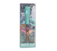 Depesche 13381 Dino World Secret Pen with Dinosaur Motif, with Invisible Ink and UV Light, Batteries Included