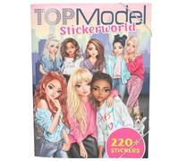 Depesche 13423 TOPModel Stickerworld Book 16 Detailed Backgrounds and 6 Pages of Accessory Stickers, Multi-Colour, Approx. 26 x 21 x 0.5 cm