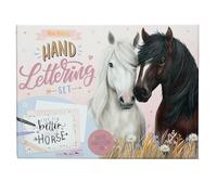 Depesche 13433 Miss Melody - Hand Lettering Letter Box in Horse Design, Writing Set Including Writing Paper, Envelopes, Stickers, Pens and Much More