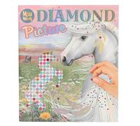 Depesche 13484 Sticker Book with 10 Pages Horse Motifs for Decorating, Includes Glittering Gems for Sticking