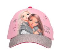 Depesche 13512 TOPModel My BFF Printed Cap in Pink with Model Motif and Lots of Glitter, Children's Hat with Size Adjustment